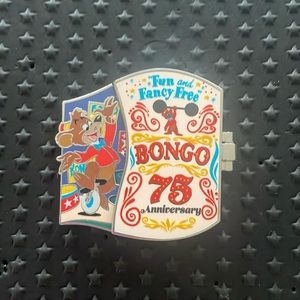 Disney Parks Fun And Fancy Bongo 75th Anniversary Limited Release Hinged Pin